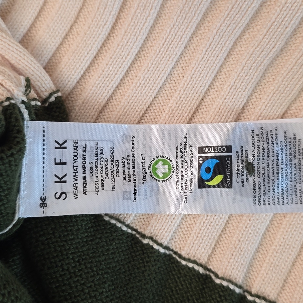 SKFK Harria Sweater, Deep Green Size 10 - Picture 6 of 8